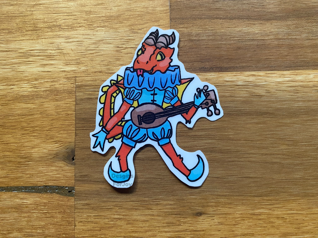 Dragon Bard Sticker