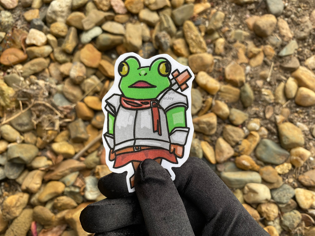 Paladin Frog Sticker