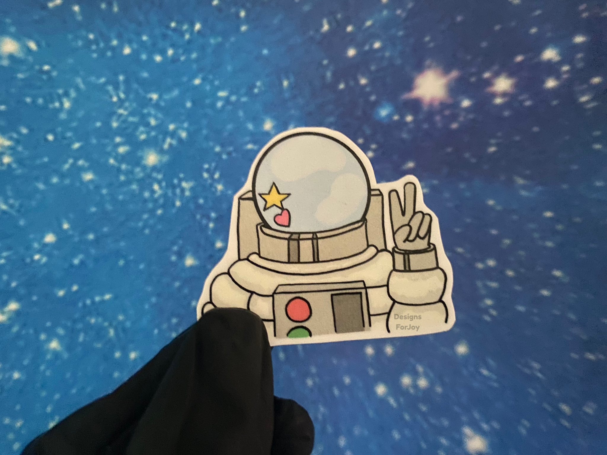 Peace Sign Astronaut Sticker