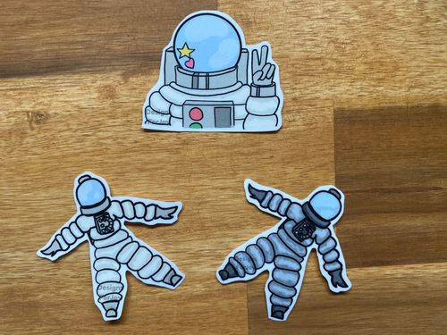 Astronaut Sticker Bundel