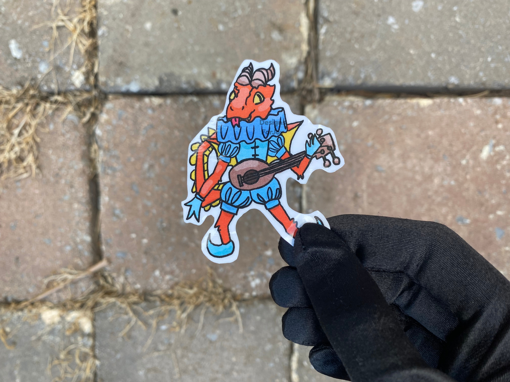 Dragon Bard Sticker