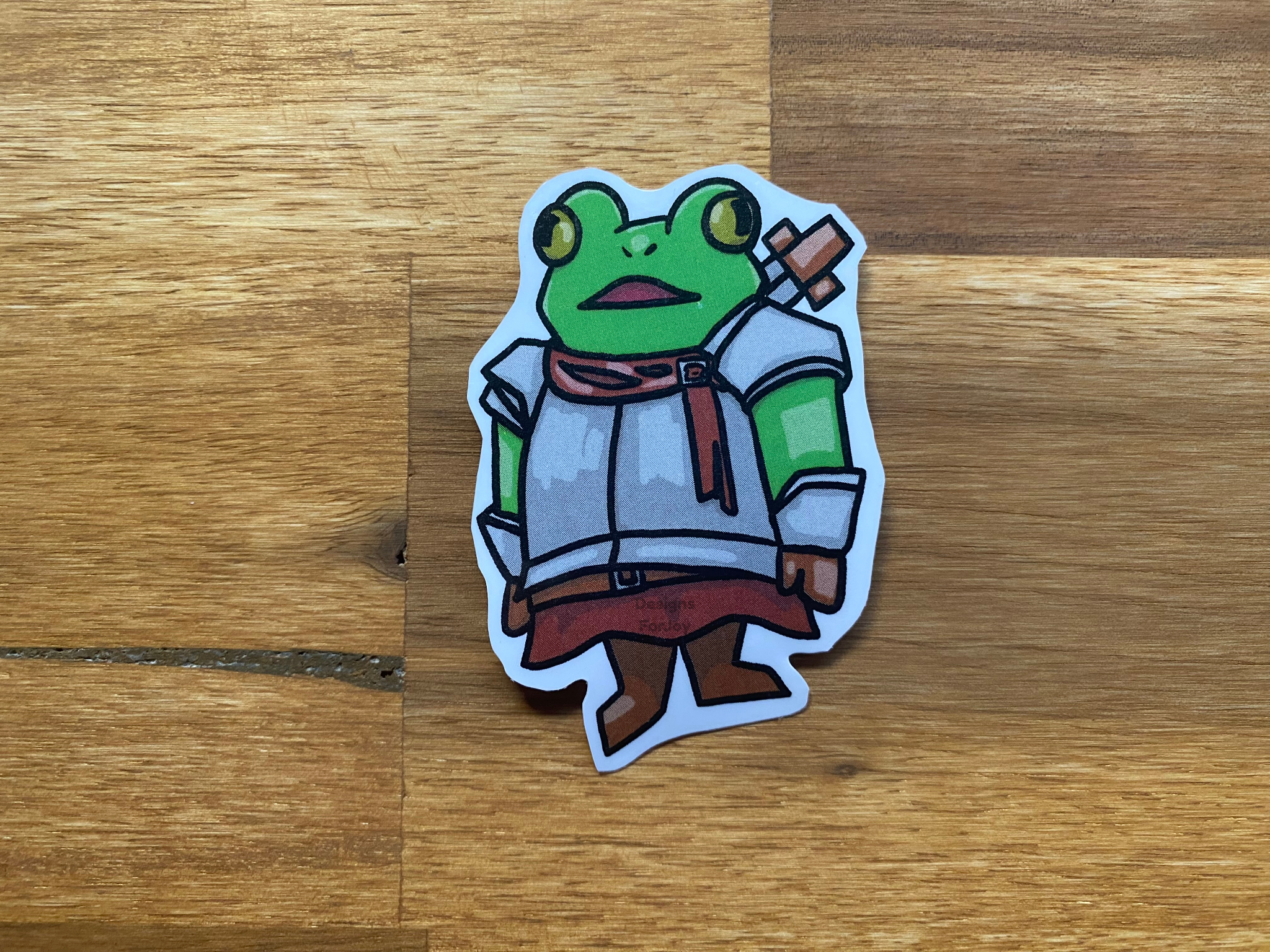 Paladin Frog Sticker