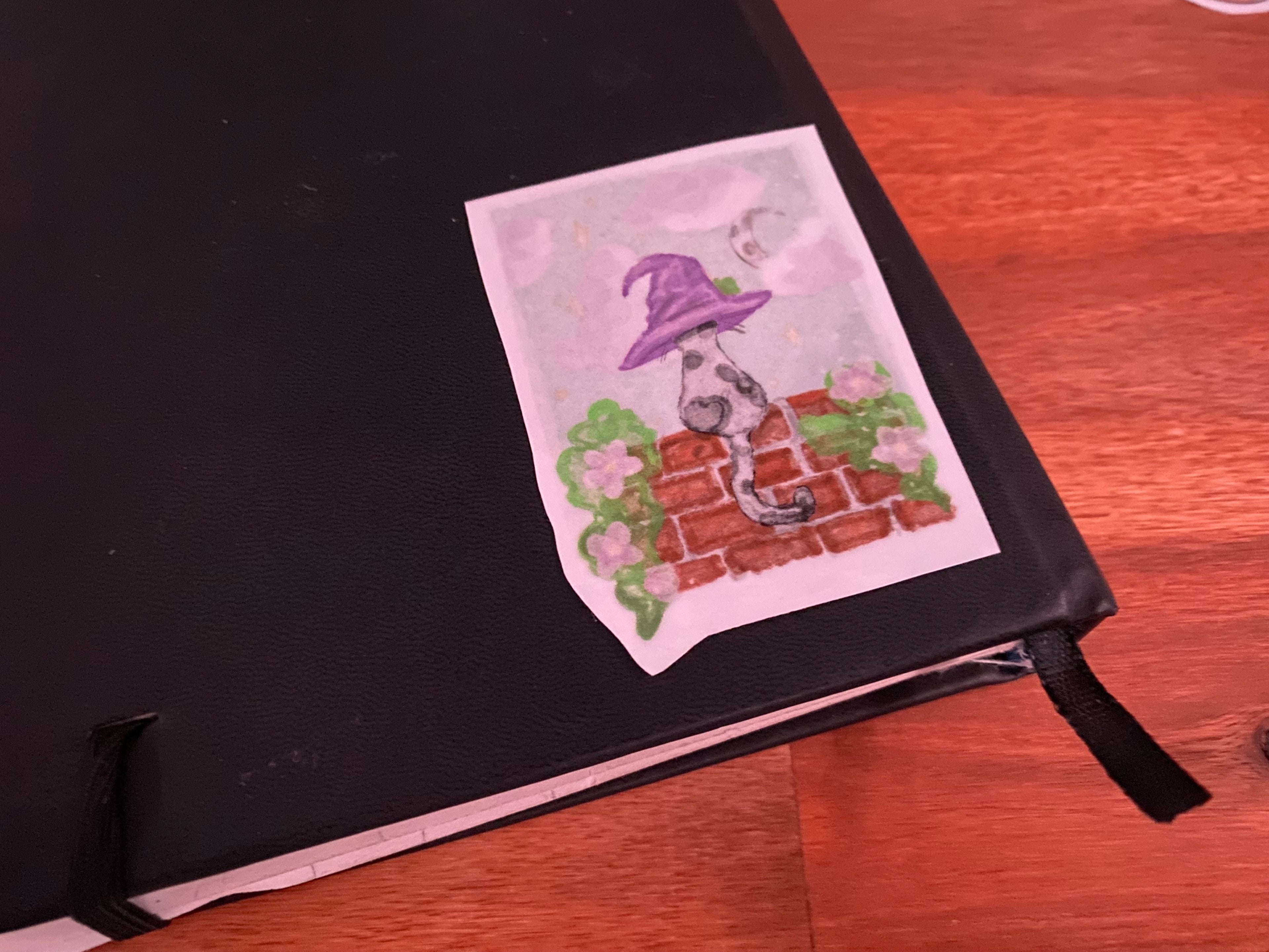 Cat Wizard Sticker (Moonbeam)