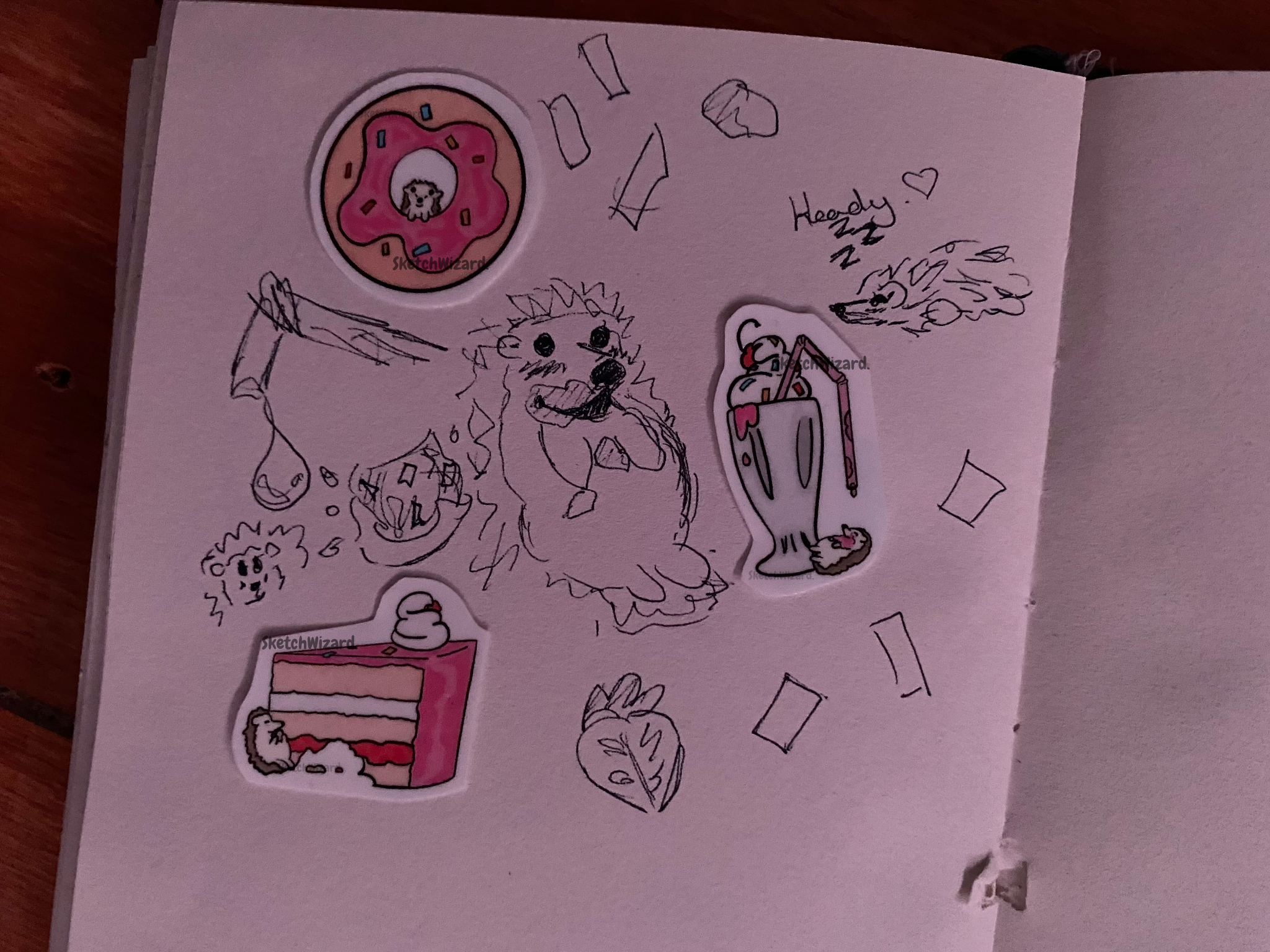 Hedgehog with Sweets Sticker Mini Bundle (Heady)