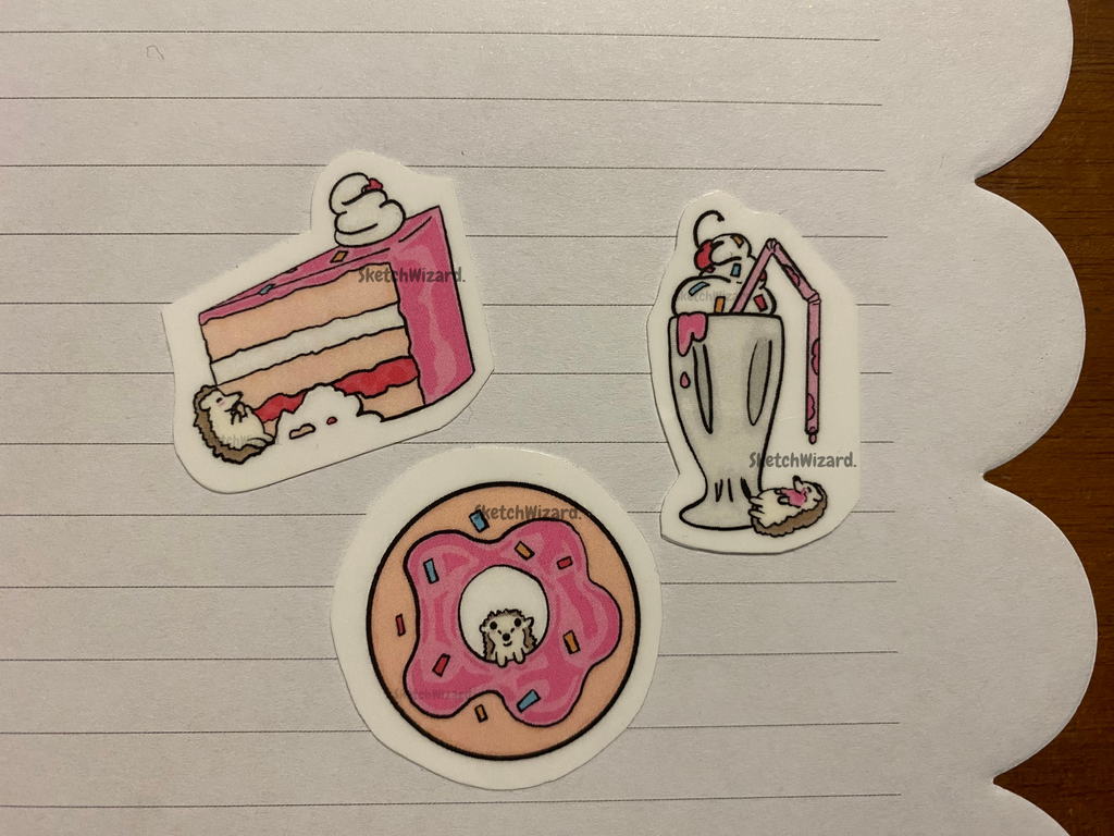 Hedgehog with Sweets Sticker Mini Bundle (Heady)