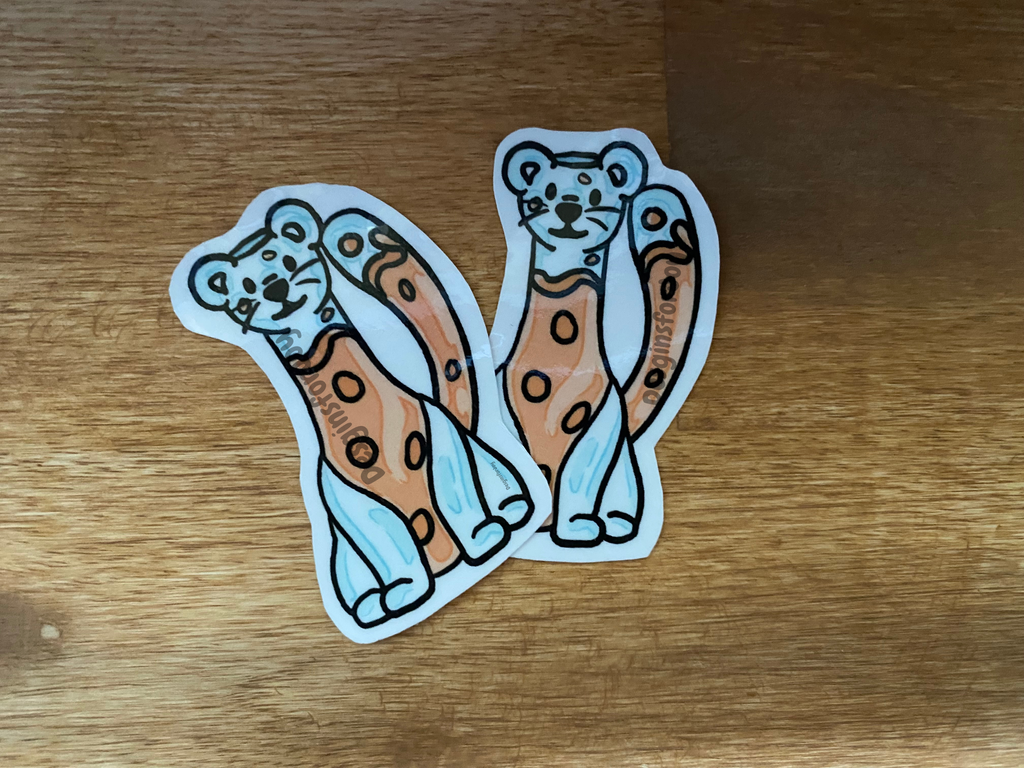 Ferret Orange Juice Sticker
