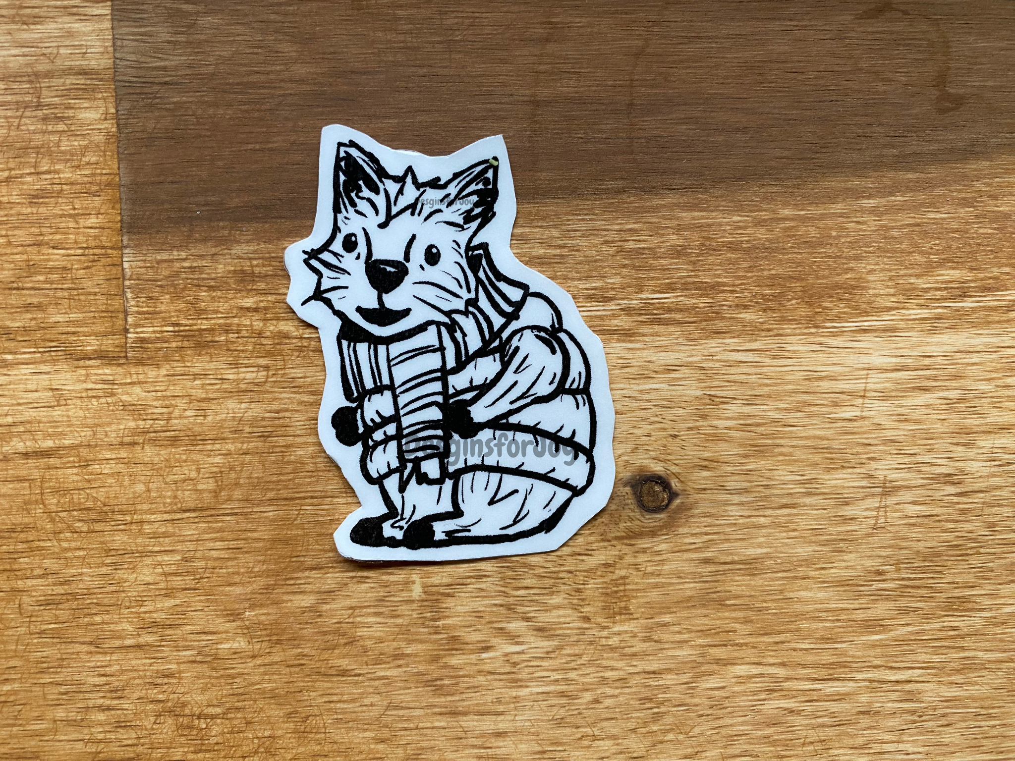 Quokka in Winter Outfit Sticker