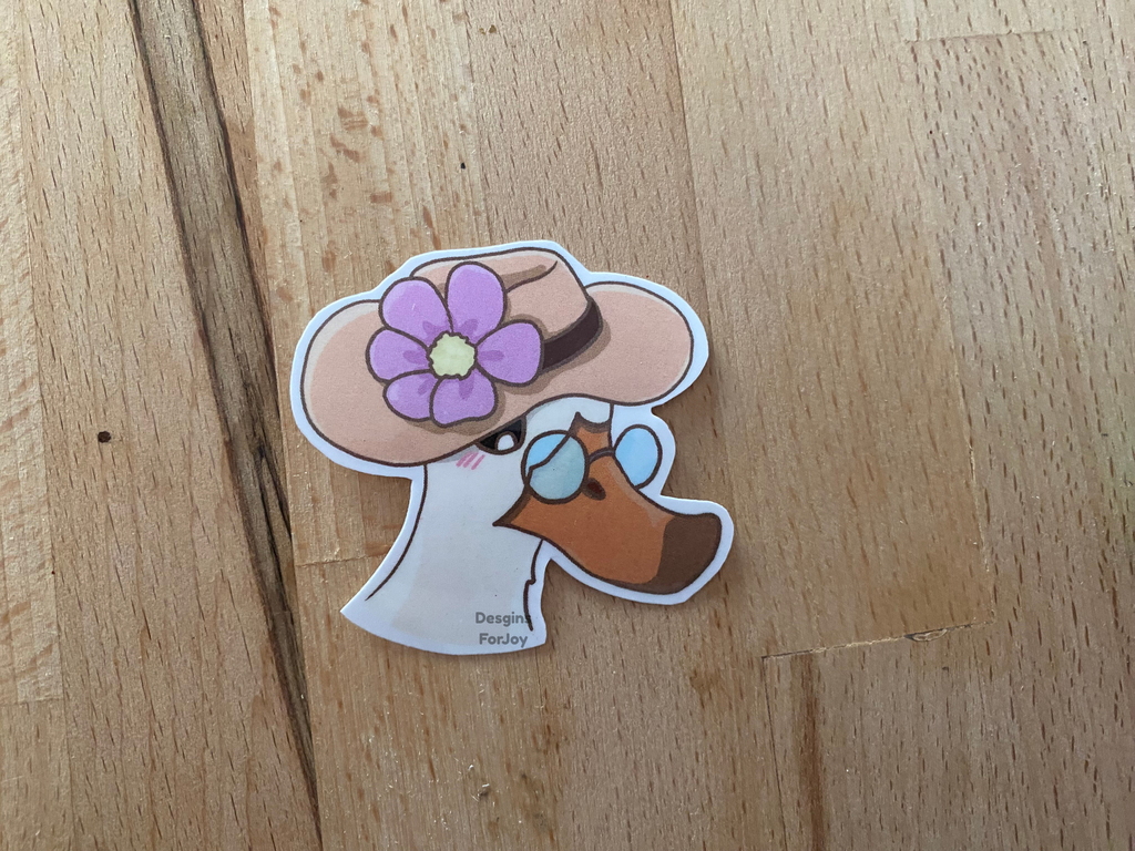 Fancy Duck Sticker