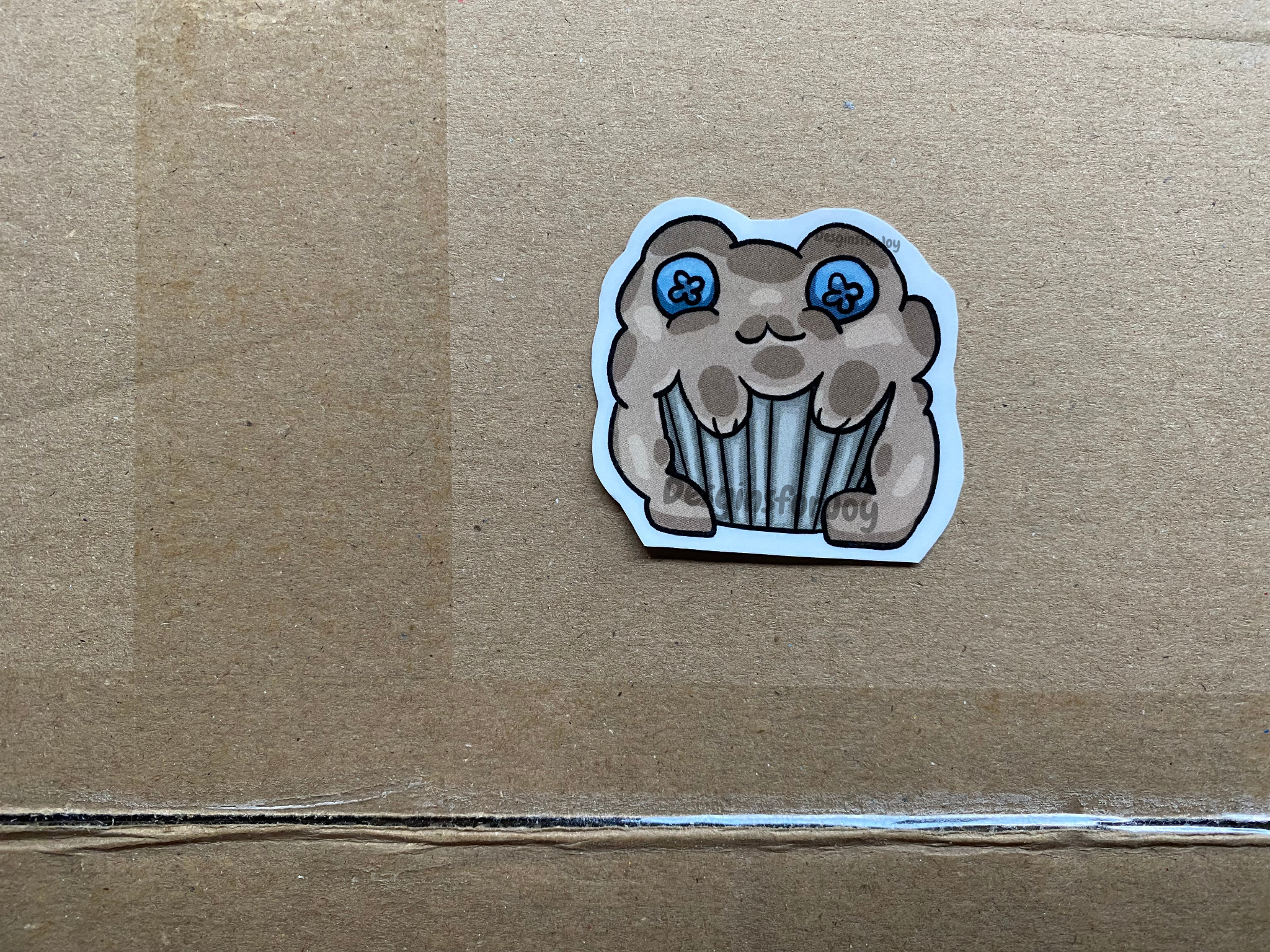 Frog Blueberry Muffin Sticker