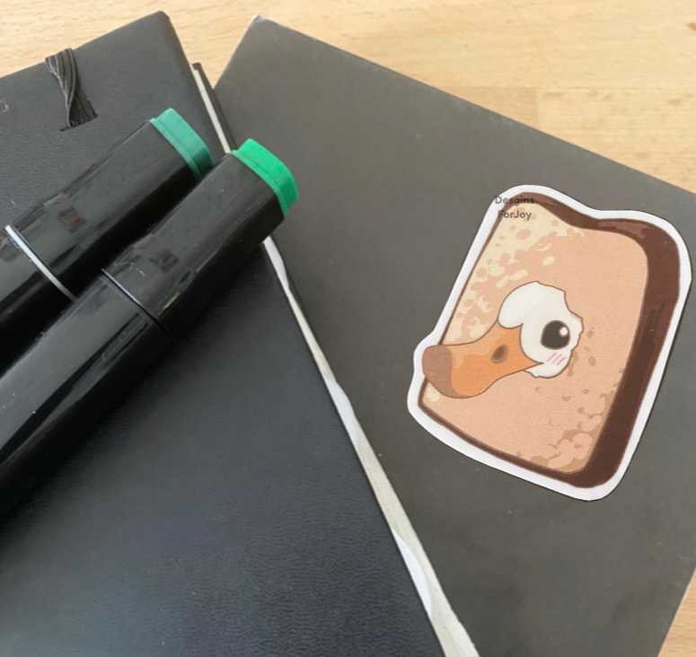 In Bread Duck Sticker