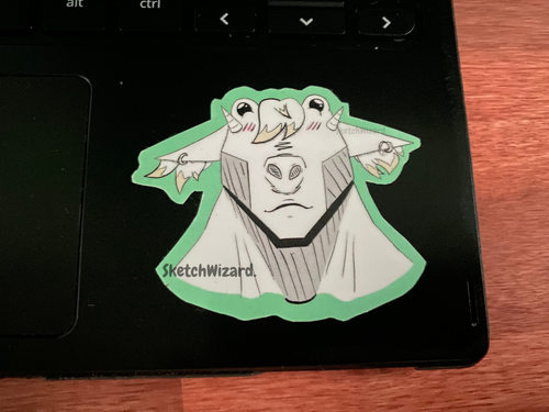 Animal Fusion Sticker, Frog and Cow (Terry)